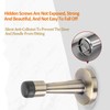 Door Stopper, Akozon Door Wall Protector Brushed Brass Door Stop