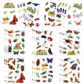 312Pcs Insect Stickers, Self Adhesive Insect Animals Decorations Stickers for Scrapbooks Envelopes Cards Gifts Crafts Decor