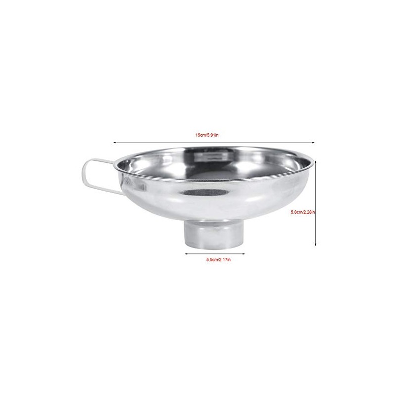 Stainless Steel Household Canning Jars Funnel Kitchen Utensils for Wide
