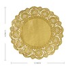 Phantomon 100 Pcs 12-Inch Gold Lace Paper Doilies – Disposable