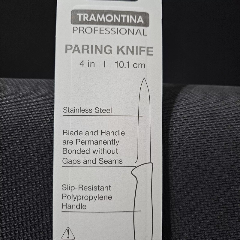 Tramontina Professional 4" Paring Knife~ Slip-Resistant Handle ~Made in Brazil