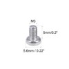 sourcing map M3x5mm Machine Screws Pan Phillips Cross Head Screw