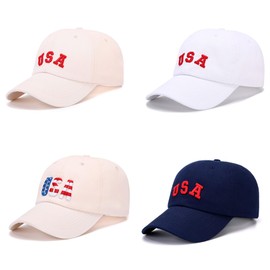 WODXCOR Vintage Washed Distressed Baseball Cap for Men and Women Cotton 100% Dad Hat Adjustable Style USA (Black)