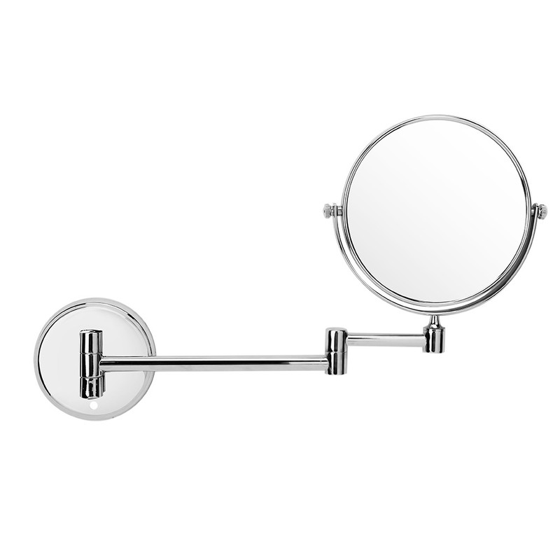 Bathroom Wall Mount Makeup Mirror Foldable Swiveling Dual side 3X