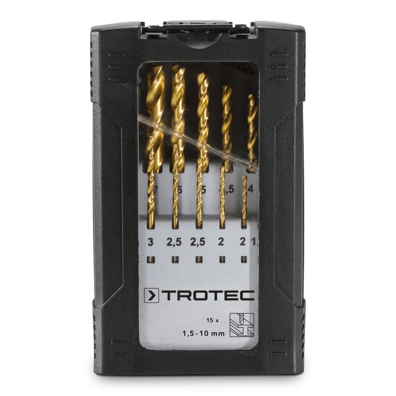 TROTEC 6200001131 – HSS Drill Set 15 Pieces