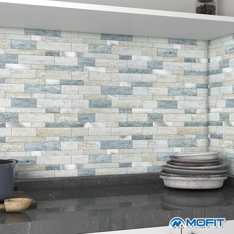 MOFIT Backsplash Tile for Kitchen Peel and Stick Stone Matte