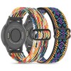 Wizvv 18 mm Braided Loop & Elastic Nylon Wristband, Compatible