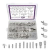 WMYCONGCONG 150 PCS Shelf Bracket Pegs Kit, 7 Styles Shelf