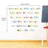 DECOWALL DS-1808DE ABC German alphabet wall sticker for children, letters