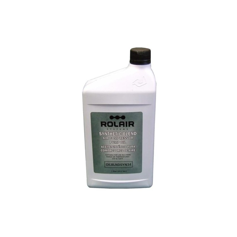 Rolair 34 Oz (Bottle) All-Weather Synthetic-Blend Air Compressor Oil