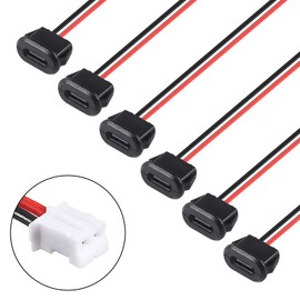 JUZITAO 15PCS USB C Connector Type-C Female Charging Port Power Connector 30V 3A 24AWG Waterproof Female Socket Fast Charging Port Type-C Cable(Black)