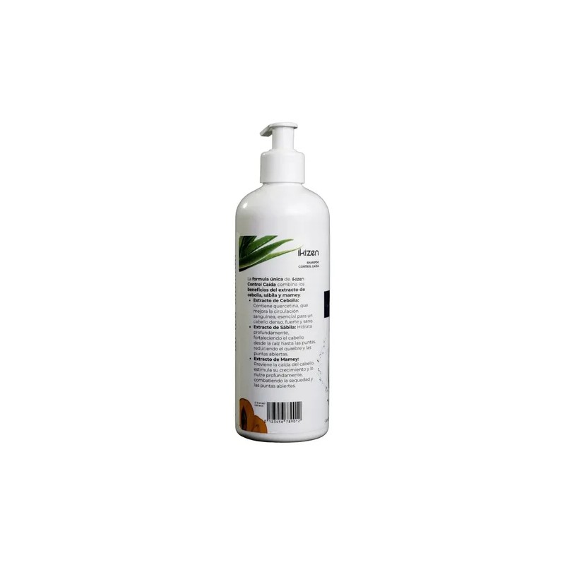 Shampoo Ikizen Control Caída De Cebolla Sábila Y Mamey 500ml