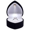 Noble Heart Ring Box with Light - Unique LED Engagement