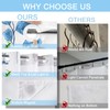 No Hook Shower Curtain and Liner Set, Blue Floral 71x77