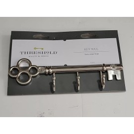 Threshold NEW Threshold Key Rail Hook Rack Satin Nickel Finish - Key Shape