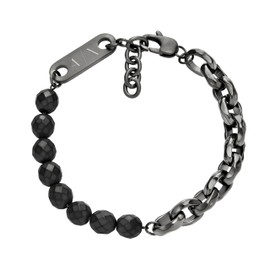 Armani Exchange Men's Gunmetal Hematite Chain Bracelet (Model: AXG0151060)
