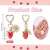 SOFPLATE 1 Box of 2 Strawberry Keyrings Bulk Pack with