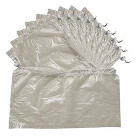 A ARCITON 10PCS Portable Toilet Dedicated Plastic Replacement Bags With Adjustable Retractable Rope for Car,Camping,Hiking,Boating,Long Road Trips,Traffic jam