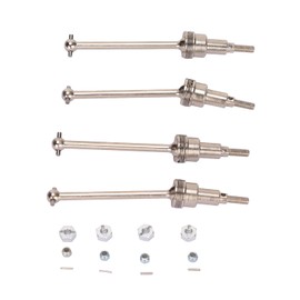 Dilwe RC CVD Drive Shaft, Durable RC Metal Gear Shaft Front Rear Drive Shaft for HBX 1/18 for 18859E for 18858E Off-Road Vehicles