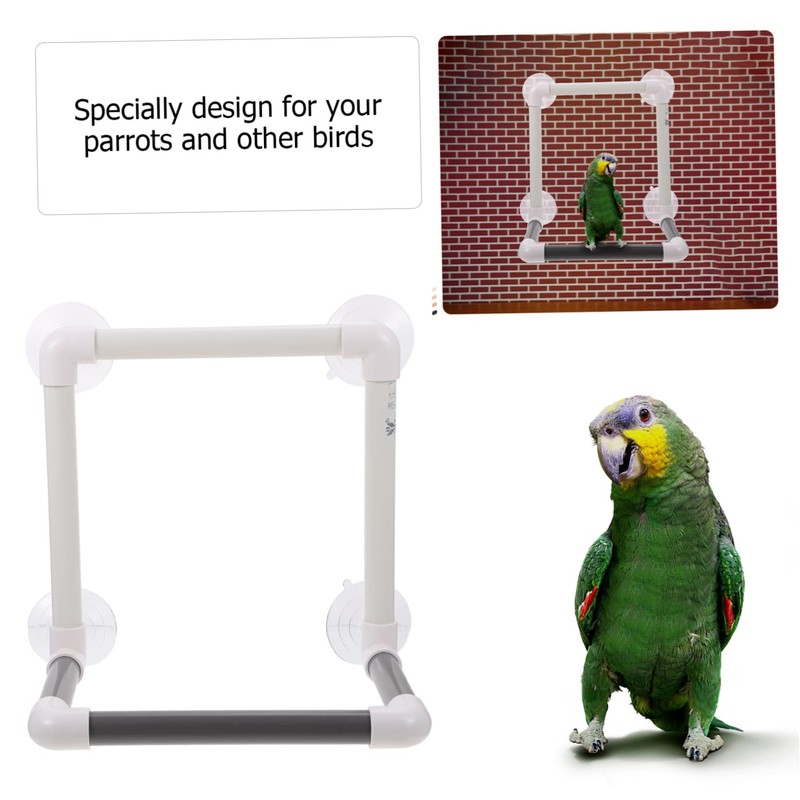 ORFOFE 1pc Large Bird Shower Perch Stand Skid Toy for