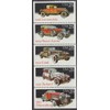 1988 Classic Automobiles Booklet Pane of 5 25c Stamps, Mint