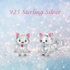 Dog Stud Earrings 925 Sterling Silver Cute Animal Puppy Earrings