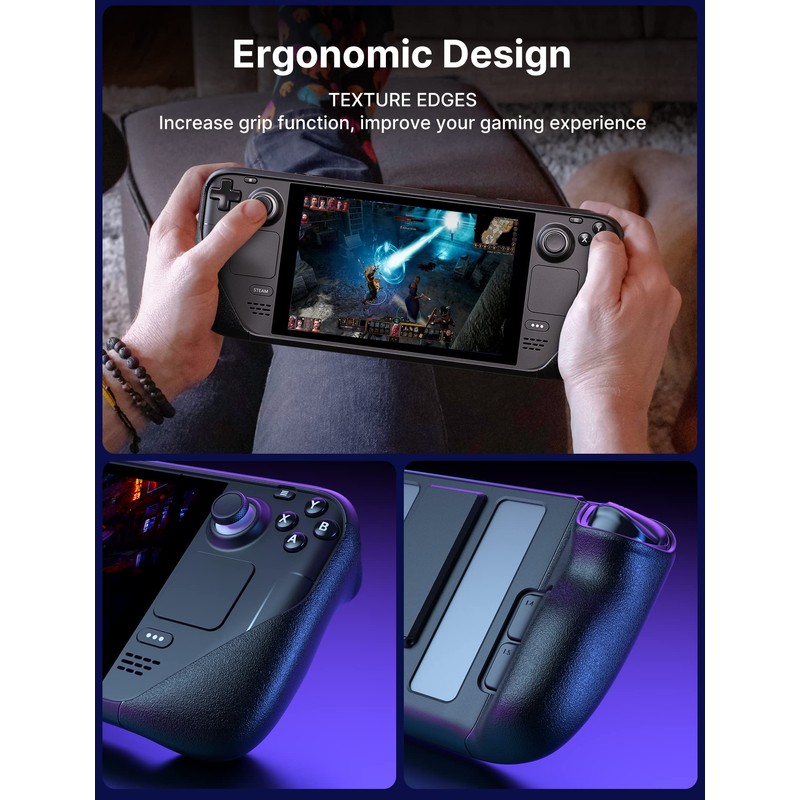 JSAUX Kickstand Case Compatible with Steam Deck/OLED, PC0105 Upgrade The