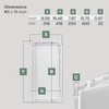 Vent Systems White ABS Plastic Access Panel 8 x 16