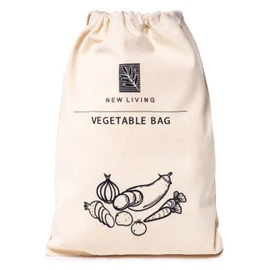 New Living Vegetable Bags Multi Pack | Organic Linen Materials | Eco Product Food Storage Bag | 26 * 38cm (4 Pack)