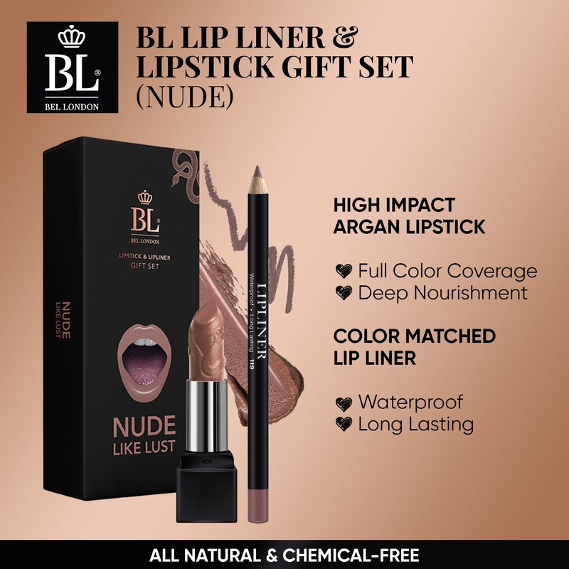 BL Color Matched Nude Lip Liner & Lipstick Set -