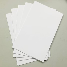 M00126x5 MOREZMORE 5pc EVA Foam Sheet White 3 mm 8x12" Craft Foam for Arts and Crafts
