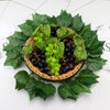 ginojex Artificial Grapes 6 Bunches with 3 Strands Fake Grape