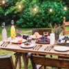 Geiserailie 24 Pcs Wooden Utensils for Eating Set Wooden Spoon