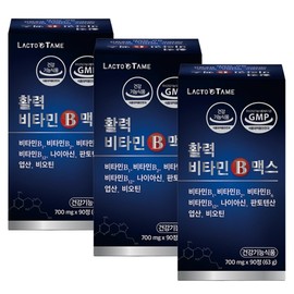 lactotemy Vitality Vitamin B Max 700mg x 90 tablets (3) / 활력 비타민 B맥스 700mg x 90정(3개)