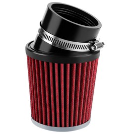 Cyleto 62mm Upgraded Air Filter for 6.5hp Predator 212cc 68120 69730 60363 196cc for Coleman CT200U BT200X KT196 for Baja Warrior MB200 Mini Bike Go Kart Cart High Performance Parts（Red）