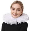 FAD-4U Elizabethan Chiffon Neck Ruff Detachable Collar for Medieval Costume