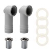 Pack of 2 Sink Overflow Cover Diameter 29 mm, Overflow