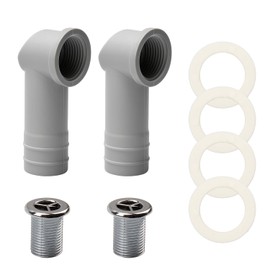 Pack of 2 Sink Overflow Cover Diameter 29 mm, Overflow Sink Round, Overflow Sink Ring for Ceramic Sink, Sealing Overflow Bathtub, Diameter 21-23 mm Connection