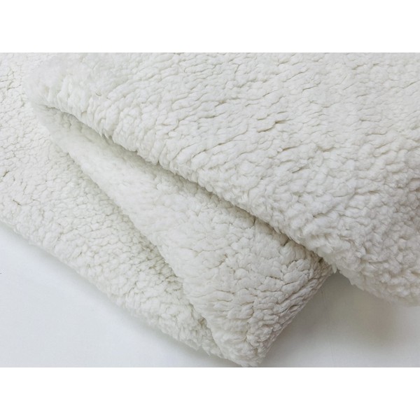 LushFabric Sherpa Fleece Fabric Super Soft Stretch Material Home Decor