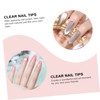 Healeved Elegant Charming Fake Nails 504pcs End Nail Stickers for