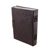 Embossed Leather Blue Stone 120 Page Unlined Journal with Clasp