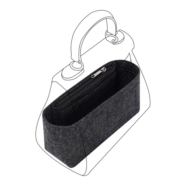 Lckaey purse organizer for kelly 35 insert laptop organizer kelly