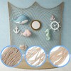 Quilax 2 Pcs Fish Net Decorations, 2×1 M Cotton Fishing
