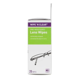 Flents Wipe 'N Clear Pre-Moistened Lens Wipes Assorted 20 Count (Pack of 2)