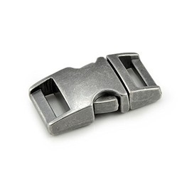 'Set of 3 5/8 Buckle/Clip Clasp Very Well Made, Durable Alloy for Paracord Bracelets Metal Buckle Clips), Cords, 33 mm x 15 mm, Colour: Stone, Size M – Ganzoo