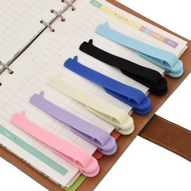 6Pcs Automatic Bookmark, Silicone Book Marks for Reading Women, Men, Kids, Book-Lovers, Cute Book Page Holder with Smiley Thumb Design