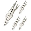 QWORK Original Locking Pliers Long Nose, 4 Pack 9" Long