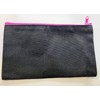 Däschle Cosmetic Bag, Organiser for Make-Up, Black with Pink Lettering,