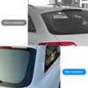 2pcs Rear Back Window Side Spoiler Glossy Black Maintenance Replacement