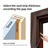 JSIWOTH Weather Stripping, Black D-Shaped Rubber Seal Strip for Doors/Windows,